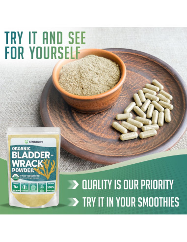 Polvo Orgánico de Algas Marinas XPRS Nutra 226.8g - Suplemento Vegano