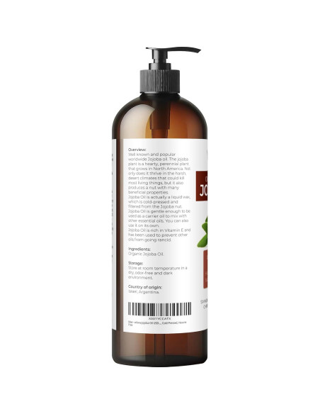 Aceite de Jojoba Orgánico Velona 473ml - Puro y Natural