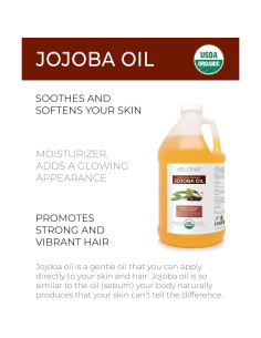Aceite de Jojoba Orgánico Velona 3.79L Prensado en Frío 2