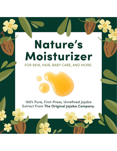 Aceite de Jojoba HobaCare 100% Puro 946 ml - Hidratante Facial y Corporal