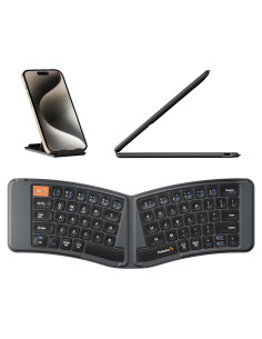 Teclado Ergonomico Plegable ProtoArc XK03 Bluetooth Gris