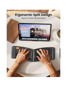 Teclado Ergonomico Plegable ProtoArc XK03 Bluetooth Gris 2