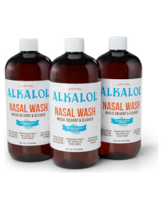 Alkalol Lavado Nasal Original 3-Pack 473 ml - Alivio Congestión