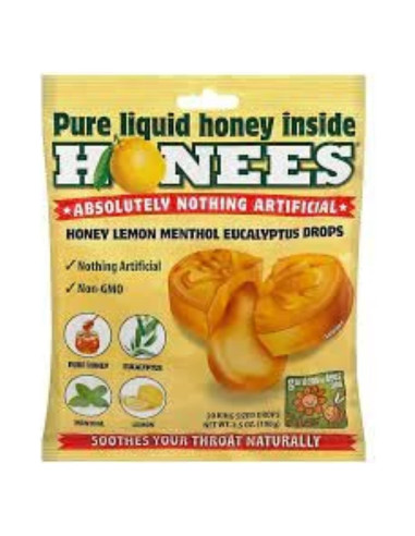 Caramelos para la Tos Honees con Miel y Limón - 40 Unidades