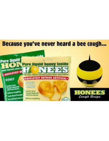 Caramelos para la Tos Honees con Miel y Limón - 40 Unidades