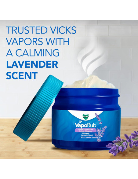 Vicks VapoRub Lavanda 49.87g - Supresor de Tos y Analgésico