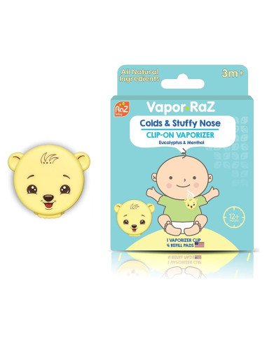 Vaporizador Clip-On RaZbaby para Bebés - Alivio Tos y Resfriado