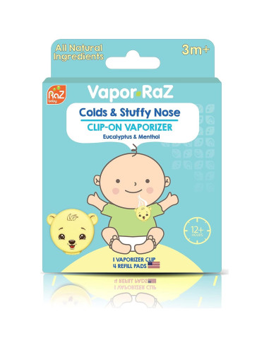 Vaporizador Clip-On RaZbaby para Bebés - Alivio Tos y Resfriado