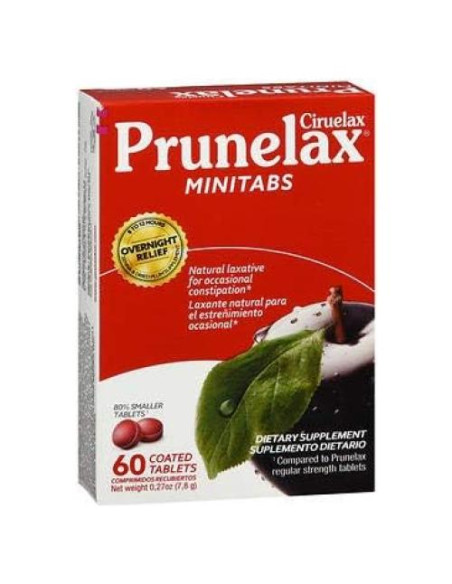 Suplemento Laxante Natural Prunelax Ciruelax Minitabs 60 Unidades