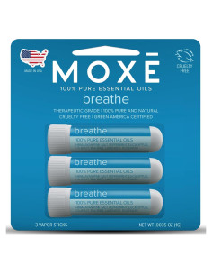 Inhalador Aromaterapia MOXE Breathe 3 Paquete - Sal Himalaya