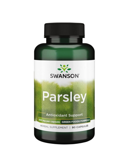 Suplemento Herbal de Perejil Swanson 650 mg 90 Cápsulas Suplemento Herbal de Perejil Swanson 650 mg 90 Cápsulas
