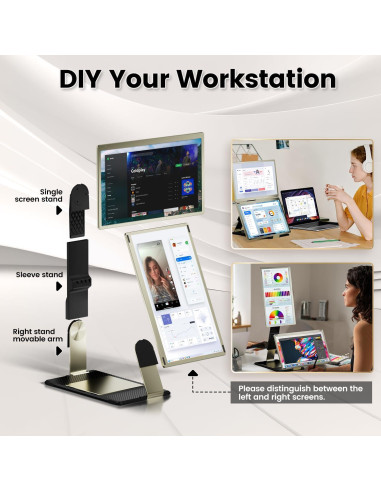 Extensor de Pantalla 15.6" KEFEYA FHD USB-C HDMI Rotación