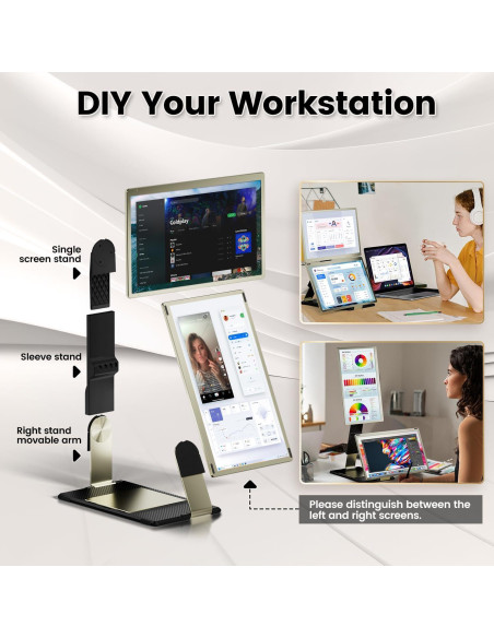 Extensor de Pantalla 15.6" KEFEYA FHD USB-C HDMI Rotación