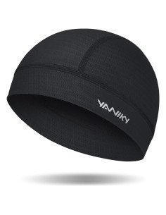 Forro de Casco Skull Cap YANIKY - Gorro Ciclismo Negro Unisex