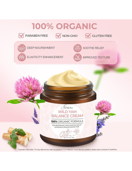 Crema Orgánica de Ñame Silvestre FeeMeFee 59ml Hidratante