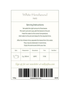 Té de Horehound 100g - Valley of Tea - 100% Natural 2