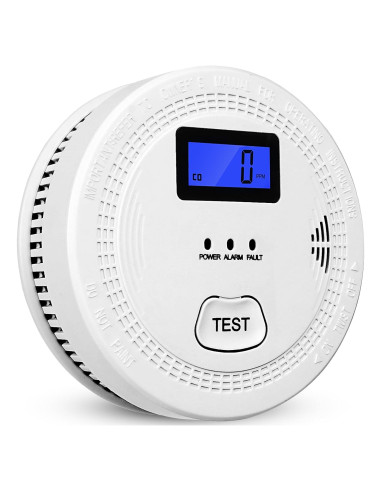 Detector de CO y Humo OLUNCLE 2 en 1 con Pantalla LCD