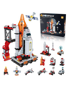 Juguete de Construcción Espacial Linxi 12-en-1 566 PCS