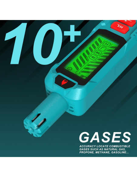 Detector de Fugas de Gas Natural Kiprim GD01A con Alarma