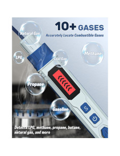 Detector de Fugas de Gas APOWER GD-1 con Alarma Visual y Auditiva 2