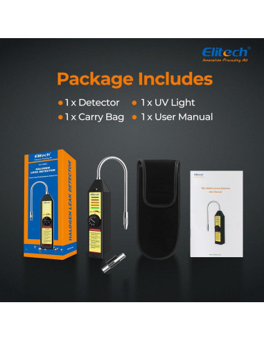 Detector de Fugas de Freón Elitech WJL-6000, Sensibilidad Ajustable