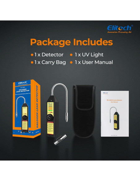 Detector de Fugas de Freón Elitech WJL-6000, Sensibilidad Ajustable