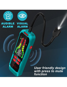 Detector de Fugas de Gas Kiprim GD01 con Sonda Flexible 23.9 cm 2