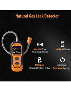 Detector de Gas Natural SENSYX SHG200M Portátil Recargable 2