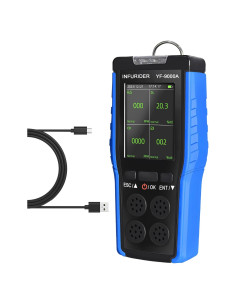 Detector de Gas 4-en-1 INFURIDER 9000A Portátil CO O2 EX H2S