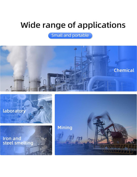 Detector de Gas 4-en-1 INFURIDER 9000A Portátil CO O2 EX H2S