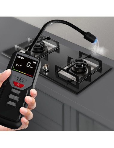 Detector de Fugas de Gas Portátil MOESAPU BH-100-D con Alarma