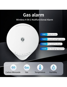 Detector de Monóxido de Carbono 4-en-1 ISSIOT JTM-XFR-B 2