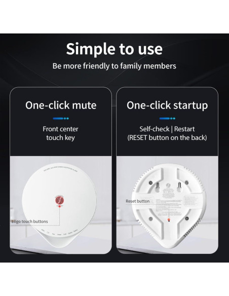 Detector de Monóxido de Carbono 4-en-1 ISSIOT JTM-XFR-B