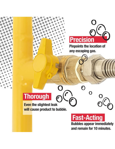 Gasoila Spray Detector de Fugas 1 Pinta - No Tóxico y Seguro