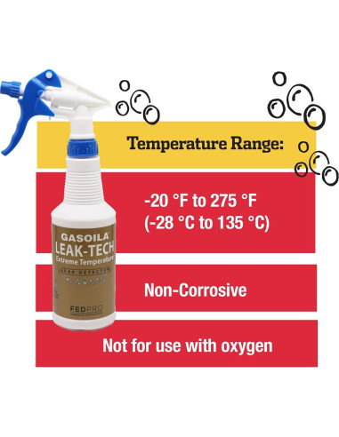 Gasoila Spray Detector de Fugas 1 Pinta - No Tóxico y Seguro