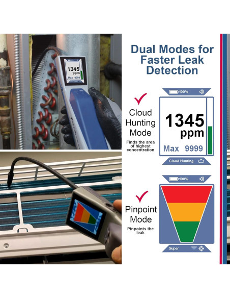 Detector de Fugas de Refrigerante Inficon D-TEK Stratus 724-202-G1 Detector de Fugas de Refrigerante Inficon D-TEK Stratus 724-202-G1