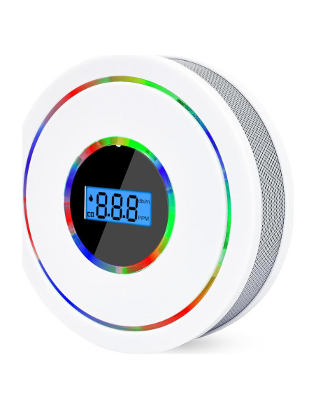 Detector de Humo y Monóxido de Carbono USBNOVEL CDR-815