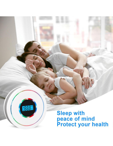 Detector de Humo y Monóxido de Carbono USBNOVEL CDR-815