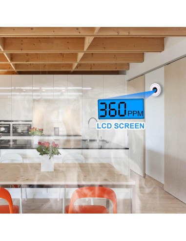 Detector de Humo y Monóxido de Carbono USBNOVEL CDR-815