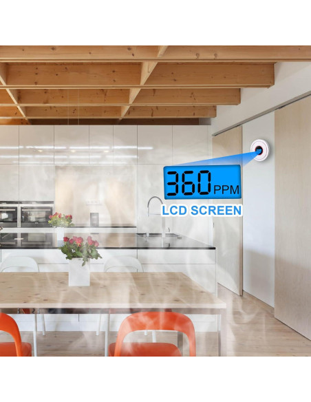 Detector de Humo y Monóxido de Carbono USBNOVEL CDR-815