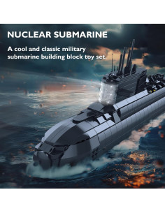 JMBricklayer Submarino Nuclear 61505 con Luces LED 1,54 kg 2
