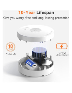 Detector de Humo Jemay GS525A con Batería de 10 Años 2