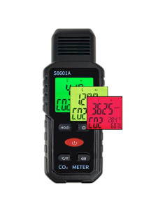 Detector de CO2 Portátil 3 en 1 Metellme - Medidor de Temperatura y Humedad