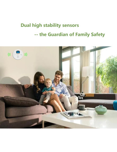 Detector de Humo y Monóxido de Carbono AITecSecLfe WJ-SC06