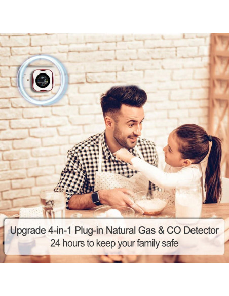 Detector Combinado de Monóxido de Carbono y Gas KH Alert Detector Combinado de Monóxido de Carbono y Gas KH Alert