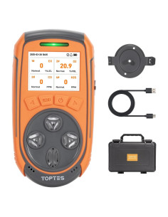 Detector de Gas 4 en 1 TOPTES Guard-863Pro Naranja