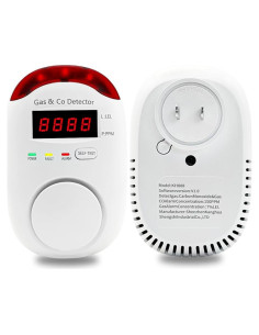 Detector de Gas y Monóxido de Carbono FLUNGSKY 2 en 1