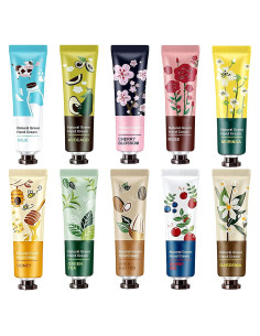 Set de 10 Cremas de Manos Hidratantes Mzank 30ml - Regalo