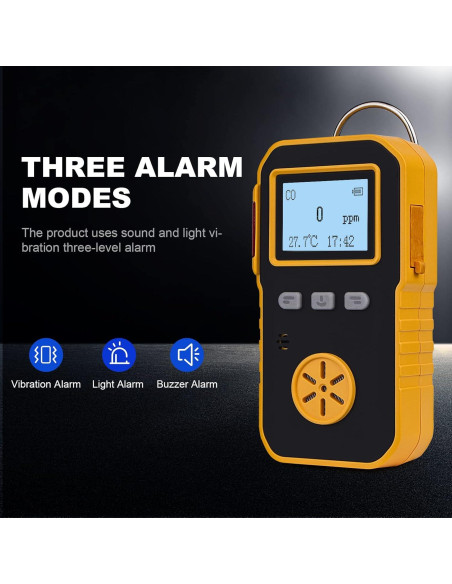 Detector de Gas CO Bosean K-100A Portátil Recargable Detector de Gas CO Bosean K-100A Portátil Recargable