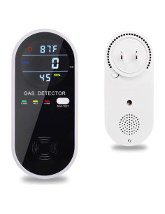 Detector de Gas Natural 3-en-1 CHENGHEM con Pantalla LCD